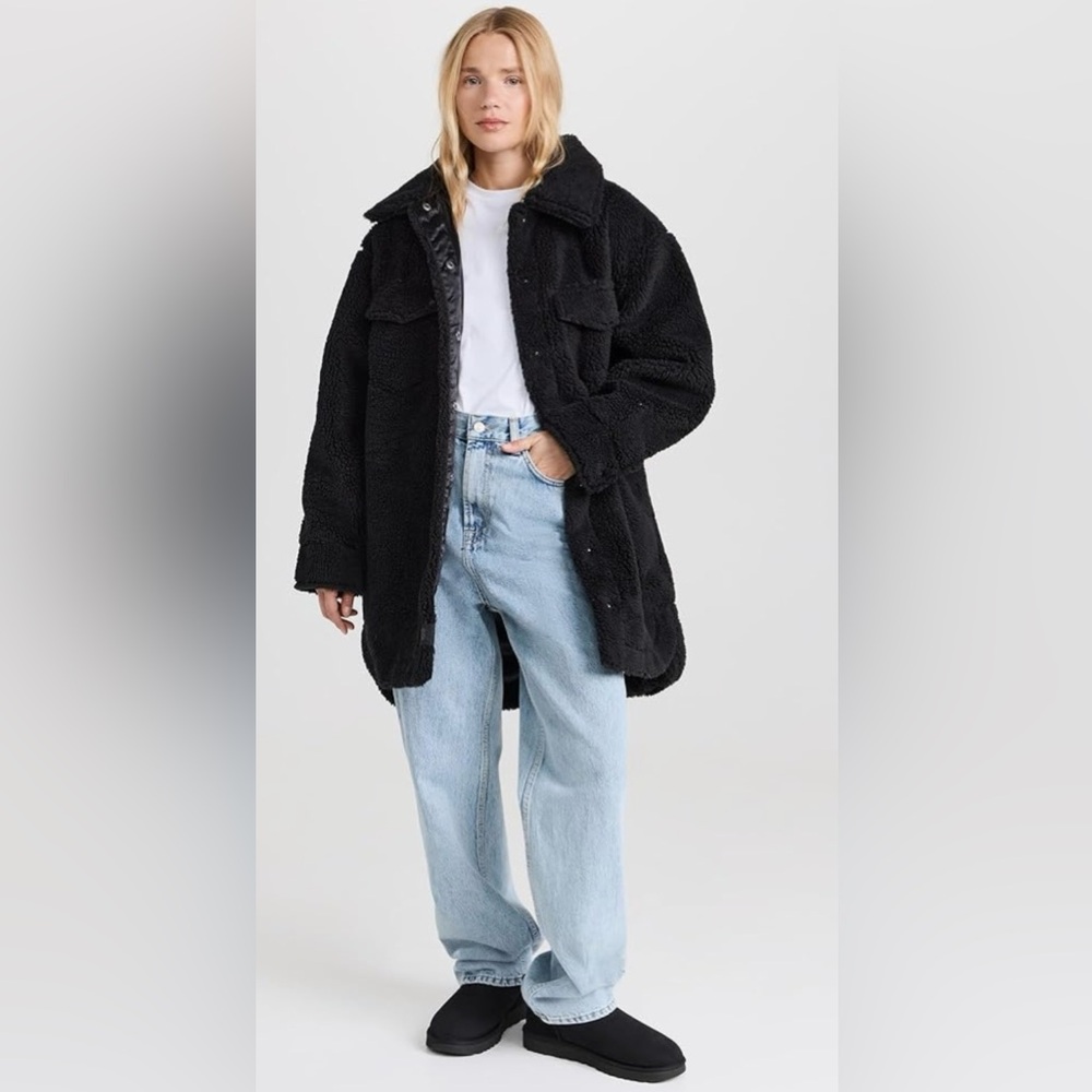 NWOT UGG Frankie Fluff Shirt Jacket Size Large - Picture 3 of 14
